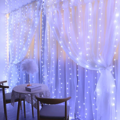 twinkle glow christmas curtain lights✨