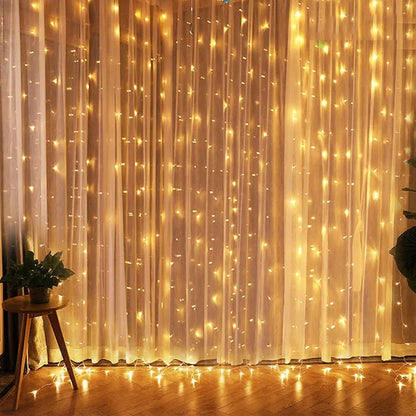 twinkle glow christmas curtain lights✨