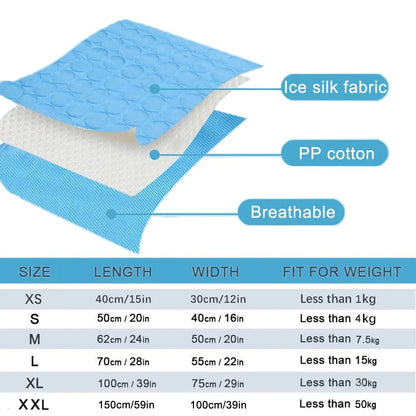 ChillPaws Ice Silk Pet Mat🧊