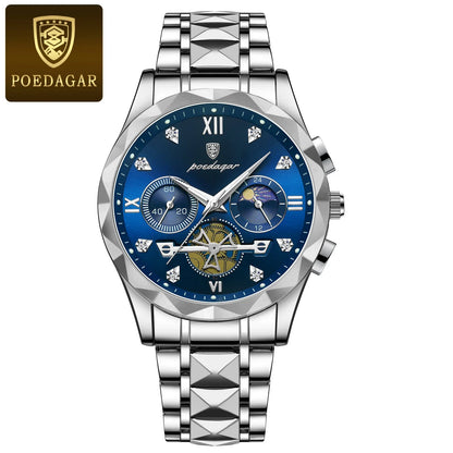 poedagar luxury mens watch waterproof